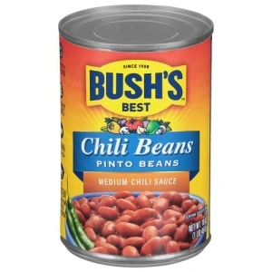 Bush's Best Pinto Beans In Chili Sauce Medium Chili Beans, 16 Ounce