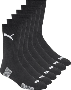 PUMA Men's 6 Pack Crew Socks