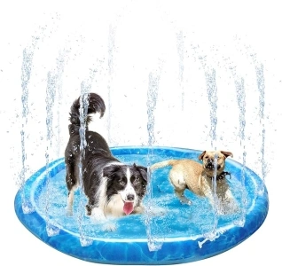 ALL FOR PAWS Splash Pad for Dogs, Outdoor Water Play Dog Sprinkler, 51