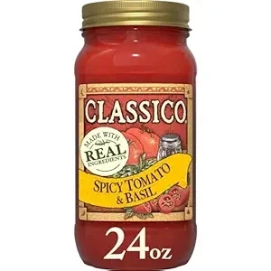 Classico Spicy Tomato & Basil Spaghetti Pasta Sauce (24 oz Jar)