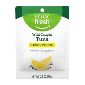 Amazon Fresh, Lemon Pepper Flavor Tuna Pouch, 2.5 Oz