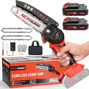 Mini Cordless Chainsaw Kit, Upgraded 6