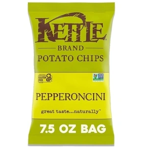 Kettle Brand Potato Chips Pepperoncini, 7.5 Oz