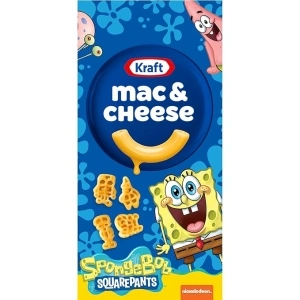 Kraft Mac & Cheese Macaroni and Cheese Dinner SpongeBob SquarePants (5.5 oz Box)