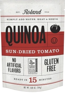 Roland Foods Sun-Dried Tomato Seasoned Quinoa, Gluten Free, Specialty Imported Food, 5.46-Ounce Pouch