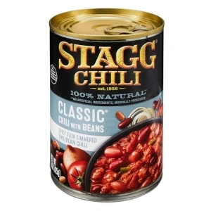 Stagg Chili, Classic With Beans, 15 oz