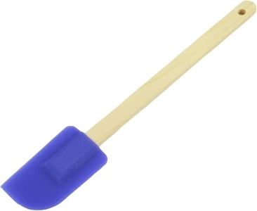 Chef Craft Select Wooden Handled Silicone Spatula, 12 inch, Color May Vary