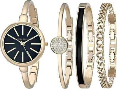 Anne Klein Women's Bangle Watch and Bracelet Set