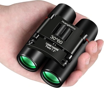 PISEZ 30X60 Compact Binoculars for Adults and Kids,Lightweight Foldable Easy Focus Small Binoculars for Bird Watching Hunting Concert Traveling Theater Opera Sightseeing