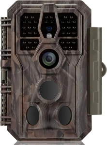 GardePro E5 Trail Camera, 48MP 1296p, Game Camera with Ultra Fast 0.1s Motion Activated, 100ft Night Vision, 90ft Detection Distance for Outdoor Wildlife Scouting, Hunting, Camo