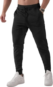 FIRSTGYM Mens Athletic Casual Joggers Sweatpants Slim Fit for Workout Jogging Pants