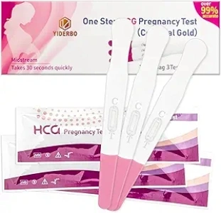 Pregnancy-Test Pink-HCG Early-Detection Home-Sticks - Upgraded Version 3Count Detects in 30 Seconds Ultra High Sensitivity Simple Individually Wrapped YIDERBO