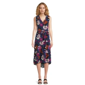 The Pioneer Woman Sleeveless Tiered Midi Dress, Women's, Sizes XS-3X