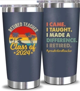 Teacher Retirement Gifts for Women,Teacher Retirement Gifts,Retired Teacher Gifts,Retirement Gifts for Woman Teacher,Retirement Gifts for Teachers-20 OZ Stainless Steel Tumbler