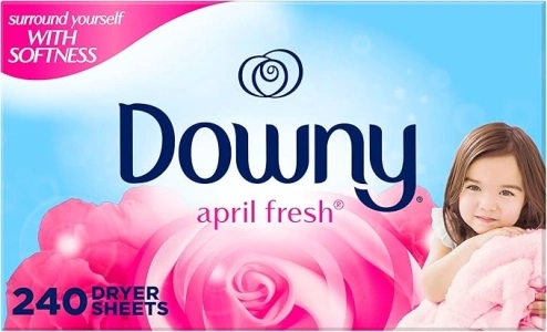 Downy Dryer Sheets Laundry Fabric Softener, April Fresh, 240 count