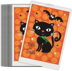 Unique Industries Spooky Cats Party Treat Bags, 4