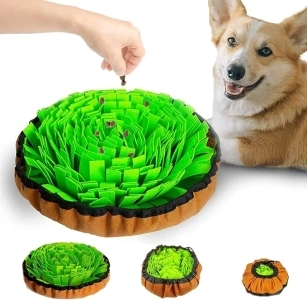 ANVESE Pet Snuffle Mat for Dogs, Slow Feeder Mat Toys, Interactive Feed Game Stress Relief Encourages Dogs Hunting Natural Foraging Skills and Training Smell Toys Pet Dog Gifts