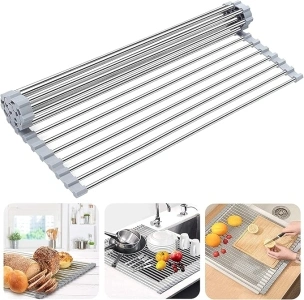 Roll Up Dish Drying Rack 17