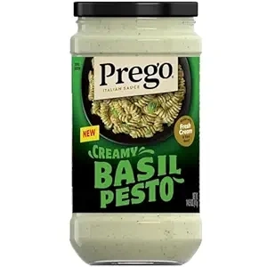 Prego Creamy Basil Pesto Pasta Sauce, 14.5 oz Jar