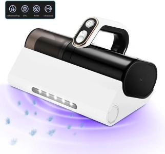 Bed Vacuum Cleaner, Handheld UV Mattress Cleaner with LED light & High Heating Tech, 500W Powerful Deep Mattress Vacuum, HEPA Filter for Bed, Mattress, Pillow, Couch, Pet Hair and Carpets Cleaning