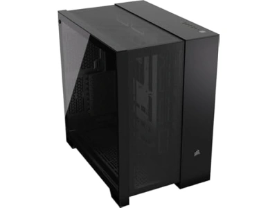 CORSAIR 6500D AIRFLOW Mid-Tower ATX Dual Chamber PC Case – Tempered Glass – Reverse Connection Motherboard Compatible – No Fans Included