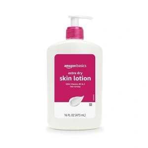 Amazon Basics Extra-Dry Skin Lotion with Vitamins B5 & E, Clean Scent, 16 fl oz (Previously Solimo)