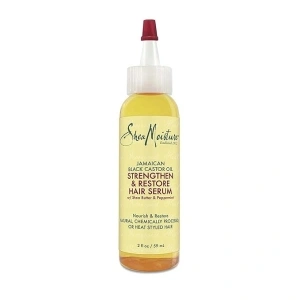 SheaMoisture Hair Serum Oil for Damaged Hair Jamaican Black Castor Oil Hair Oil with Shea Butter 2 oz