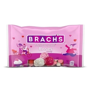 Brach's Valentine's Mellowcreme Roses Candy, Valentine's Day Candy, 11oz