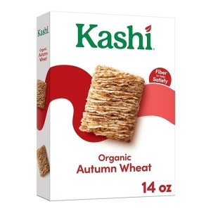 Kashi Breakfast Cereal, Family Breakfast, Organic Fiber Cereal, Autumn Wheat, 14oz Box (1 Box)