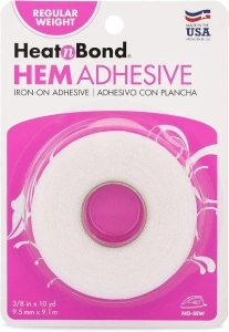 HeatnBond Hem Iron-On Adhesive, Regular Weight, White