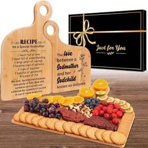 Godmother Gifts, Mother's Day or Birthday Gifts for Godmother, Cutting Board Gift for Godmother, Godmother Gifts from Godchild, Cutting Boards & Cheese Boards