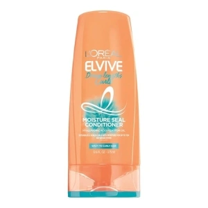 L'Oreal Paris Elvive Dream Lengths Curls Moisture Seal Conditioner, Paraben-Free Curly Hair Conditioner with Hyaluronic Acid and Castor Oil, 12.6 Fl Oz