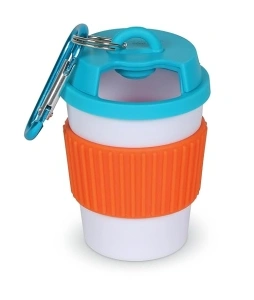 Brightkins Let's Go Coffee Cup Treat Holder - Treat Dispenser for Dogs, Dog Travel Accessories