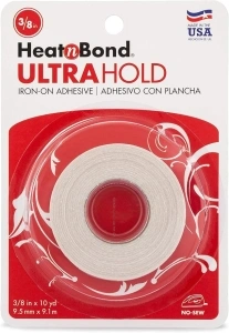 HeatnBond UltraHold Iron-On Adhesive, 3/8 Inch x 10 Yards