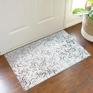 DECOMALL Coronado Small Rug, Machine Washable Modern Geometric Door Mat, Non Slip Carpet for Entryway,24