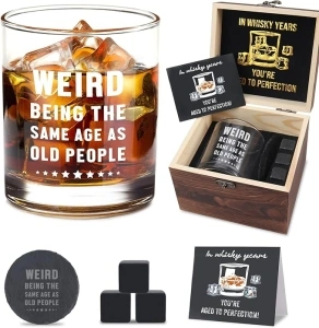 LEJIAJINW Birthday Gifts for Dad Father Papa Husband Fathers Day Presents Gag Gifts for Dad Whiskey Glass Set Thank You Dad Daddy Father Gifts from Daughter Son