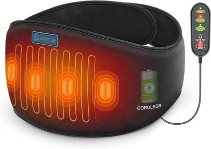 COMFIER Cordless Heating Pad for Back Pain Relief,Lower Back Massaager with Heat, Heat Pads for Back,Cramps,Lumbar,Abdominal,Leg, Arthritic Pain, Father's Day Gifts from Kids