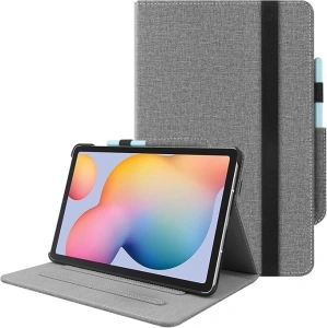 Case for Samsung Galaxy Tab S6 Lite 10.4-inch 2022/2020 Ultra Slim PU Leather Cover with Stand Function Tablet Shell for Samsung Tab S6 Lite 10.4 2022/2020 SM-P613/P619/P610/P615 - Grey