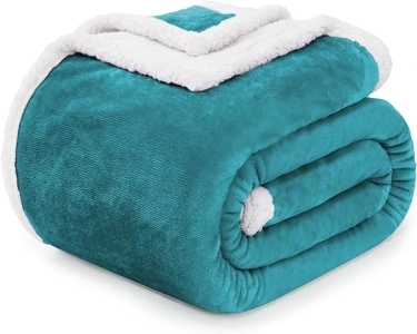 BEAUTEX Sherpa Fleece Throw Blankets, Soft Fluffy Flannel Plush Blanket and Throw, Fuzzy Cozy Cuddle Blankets for Couch Bed Sofa Adults (50