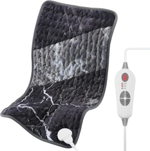 [2024 Upgrade] XL Heating Pad for Back/Shoulder/Neck/Knee/Leg Pain, Cramps and Arthritis Relief, 6 Fast Heating Settings, Auto-Off, Machine Washable, Moist Dry Heat Options, 12