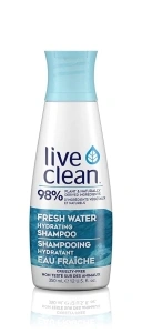 Live Clean Shampoo, Hydrating Fresh Water, 12 Oz