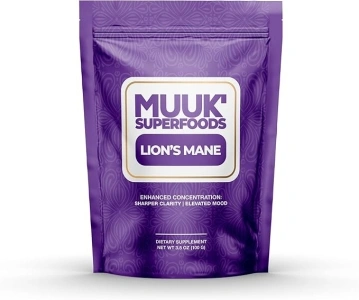 MUUK' SUPERFOODS Organic Lion's Mane Mushroom Powder