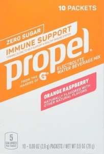 Propel Immune Support Powder Orange Raspberry