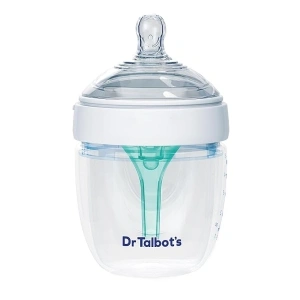 Dr. Talbot's Silicone Anti-Colic Bottle - Self-Sterilizing Baby Bottle for Newborns - 5 oz - White