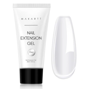 Makartt Poly Nail Gel Clear 50ML Gel Builder for Natural-Looking Strengthener 3D Molding Gel for Trendy Nail Art-Long-Lasting and Easy to Use Supplies