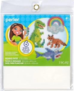 Perler Ironing Paper Beads Crafts for Kids, 12'' x 16'', Small, 7 Pieces