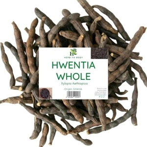 Hwentia Whole | Xylopia Aethiopica | Grains of Selim | Wildcrafted | 4oz