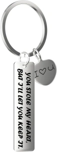 Meatrin Valentine's Day Gift Keychain for Men, Romantic 'I Love You' Gift for Him, Perfect for Boyfriend