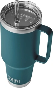 YETI Rambler Tumbler with Handle and Straw Lid, Vacuum Insulated Travel Mug, Stainless Steel