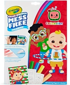 Crayola Color Wonder Cocomelon Coloring Pages & Markers, Mess Free Coloring, Gift for Kids, Age 3, 4, 5, 6